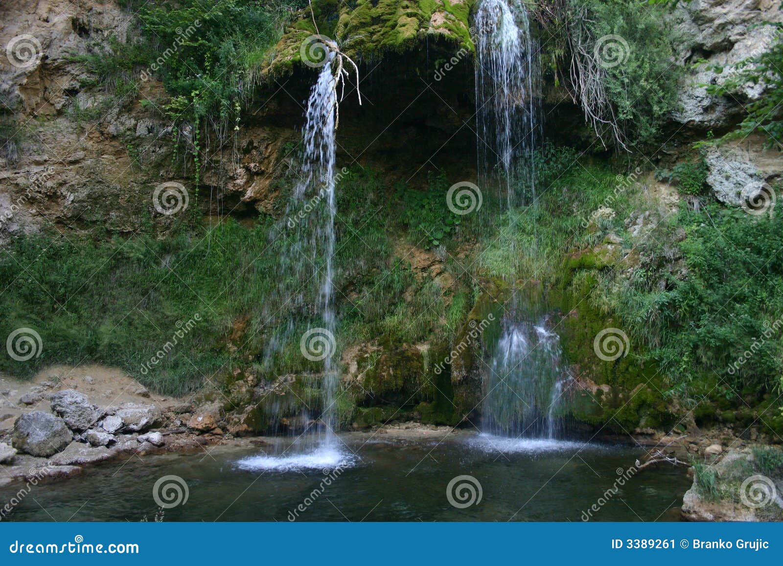 waterfall lisine, serbia