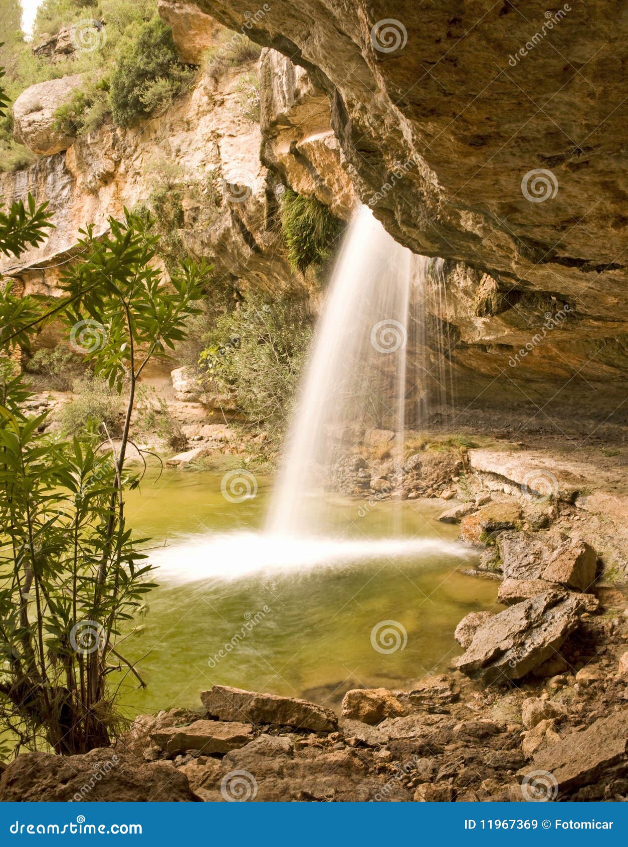 waterfall at los charco s spain