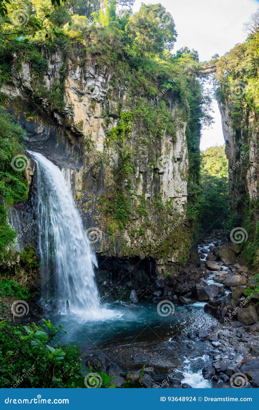 waterfall of mexico xico veracruz fog forrest