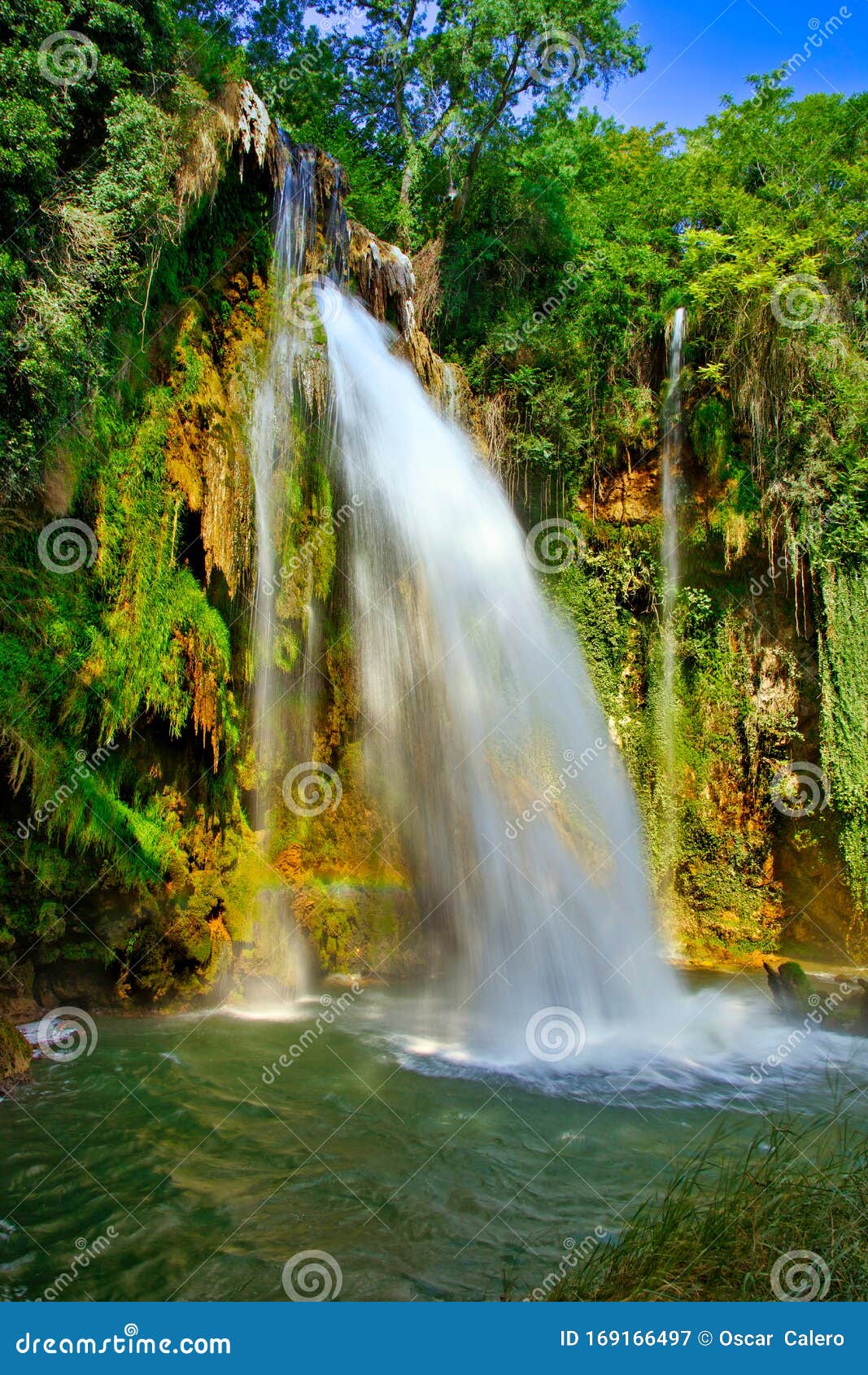 waterfall at monasterio de piedra