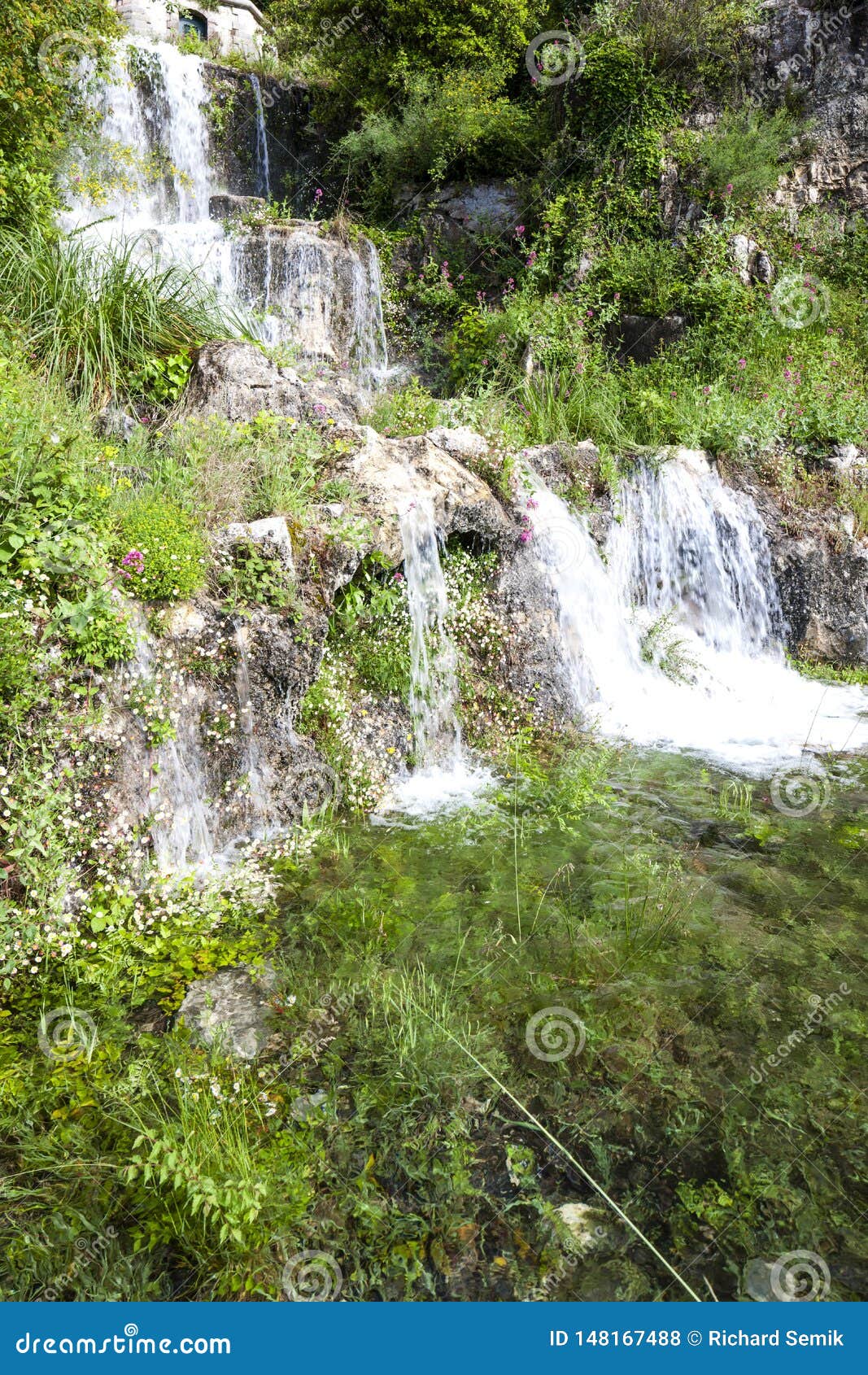 waterfall near  grasse, provence, france