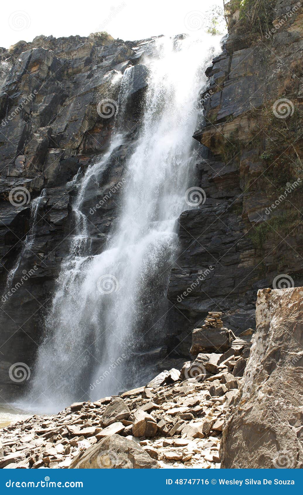 waterfall pirenopolis - goias - brazil