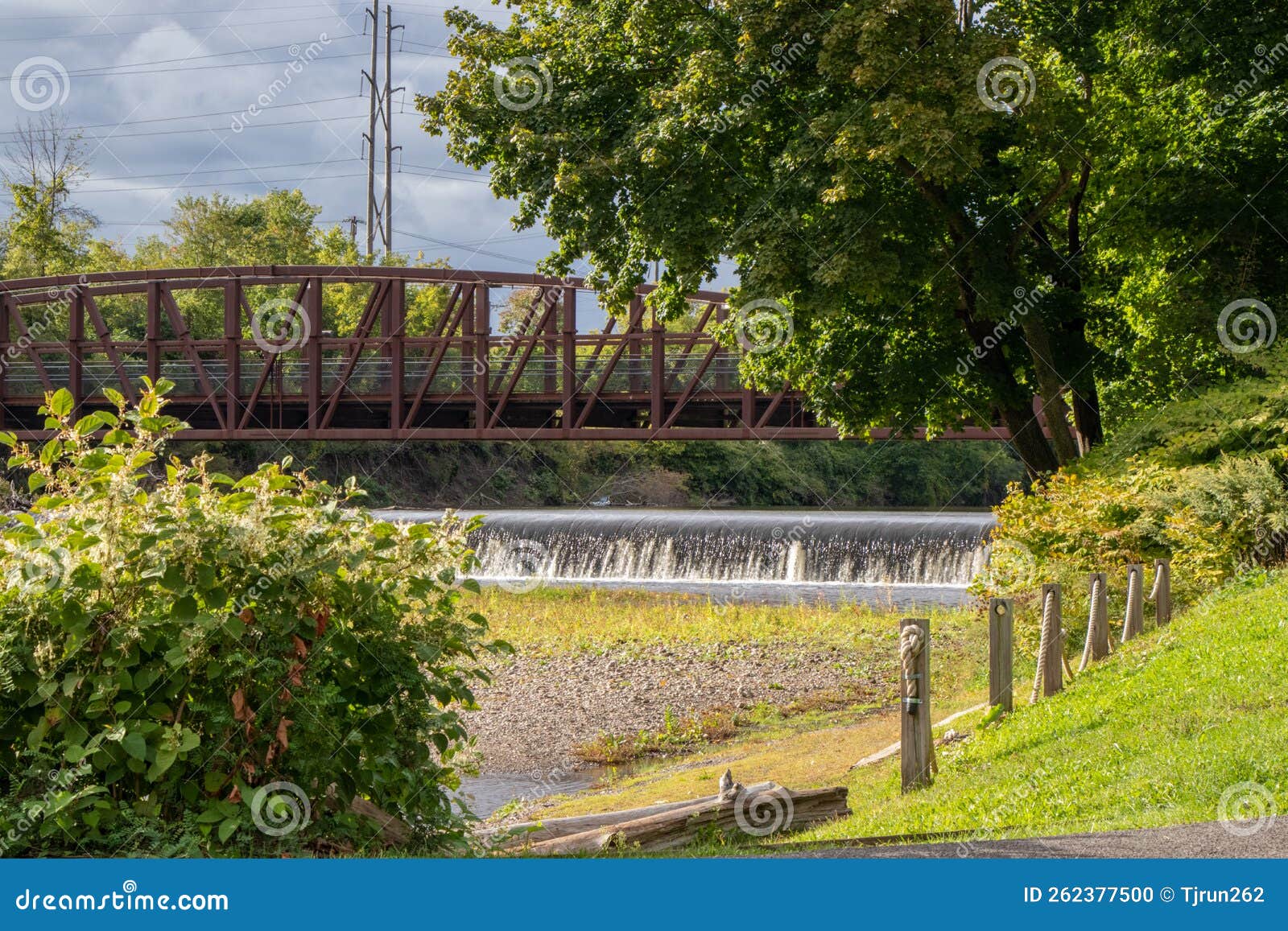 Waterfall at Rome, NY on the Erie Canal Stock Photo Image of park