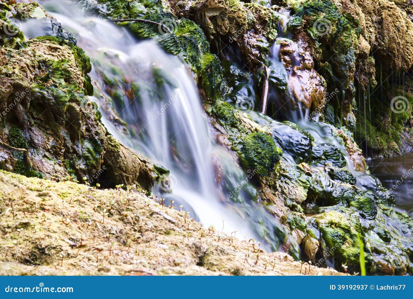 Waterfall, Sicily stock image. Image of canyons, 39192937