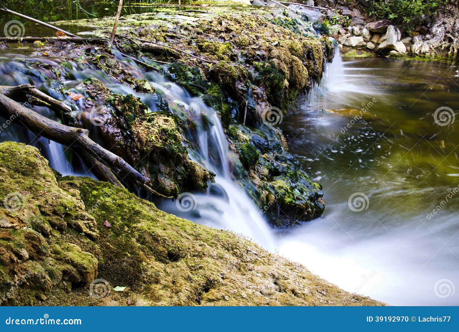 Waterfall, Sicily stock photo. Image of idyllic, exposure 39192970