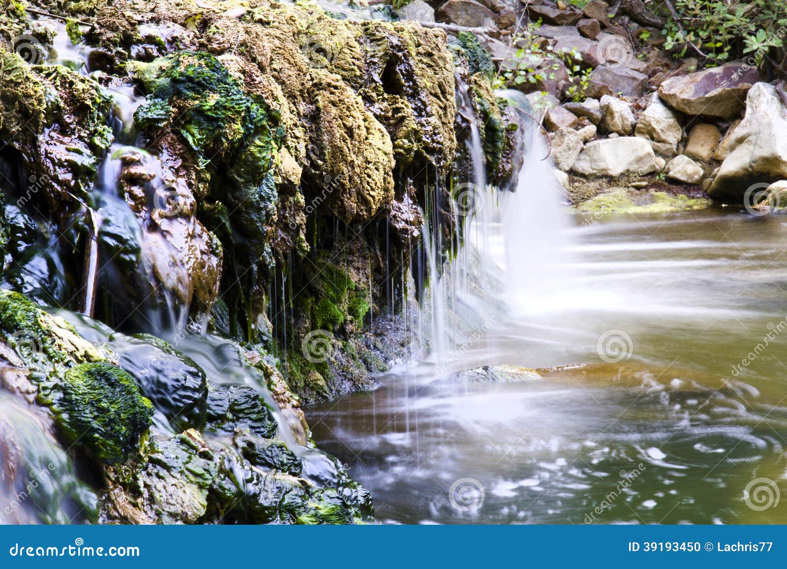 Waterfall, Sicily stock photo. Image of idyllic, stone 39193450