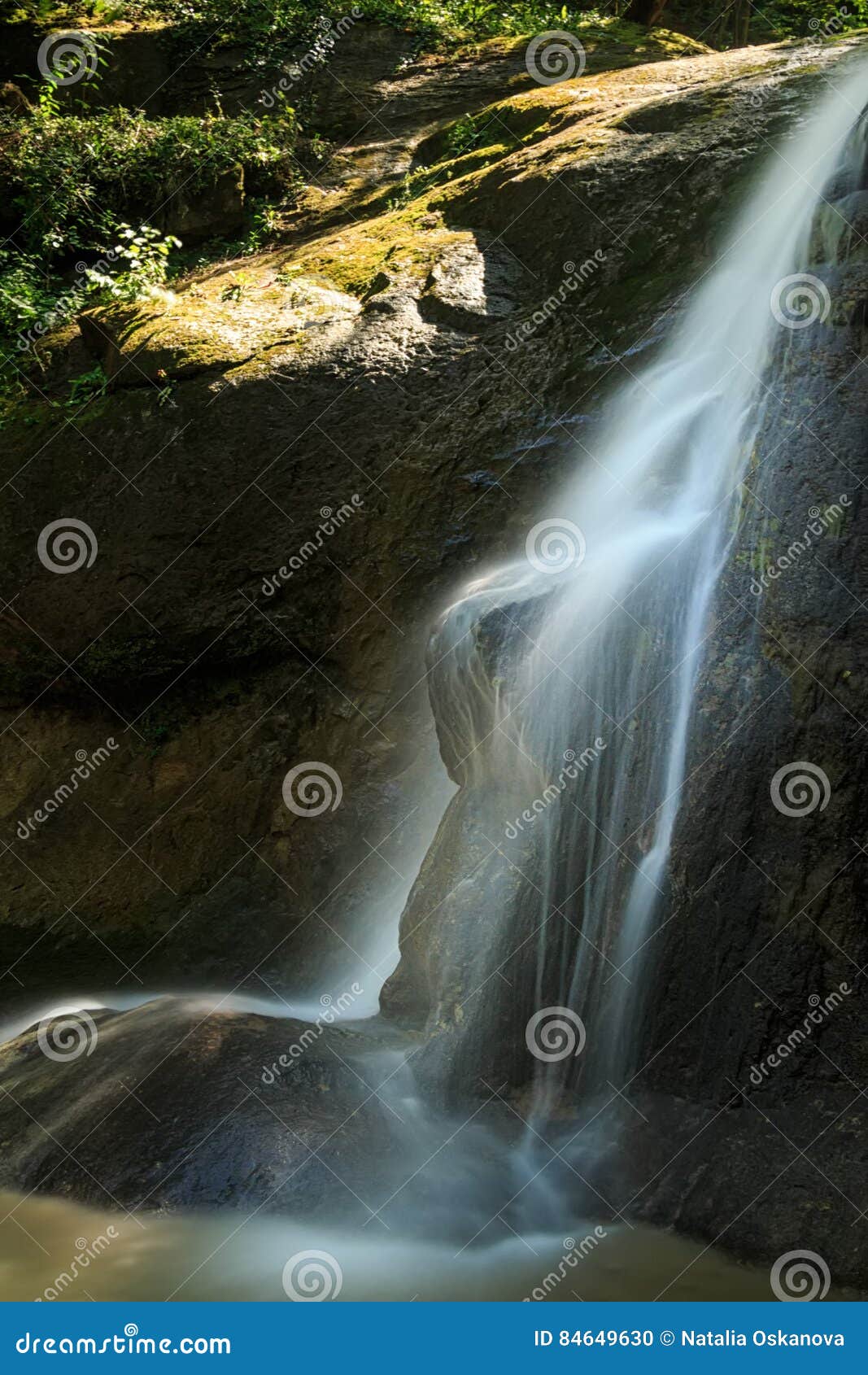 Waterfall somewhere in Caucasus. Waterfall somewhere in mountains of western Caucasus