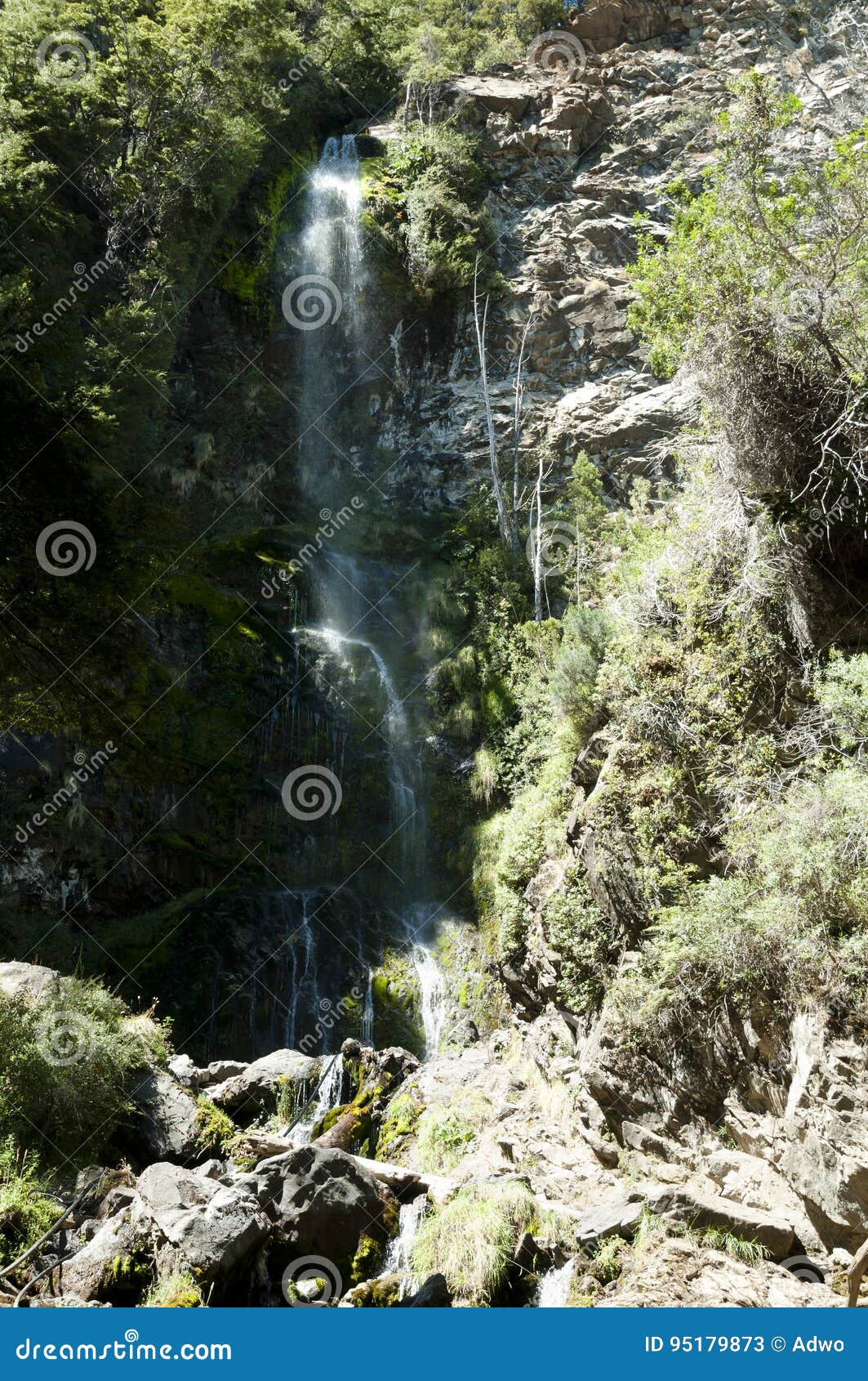 waterfall of the virgin - el bolson - argentina