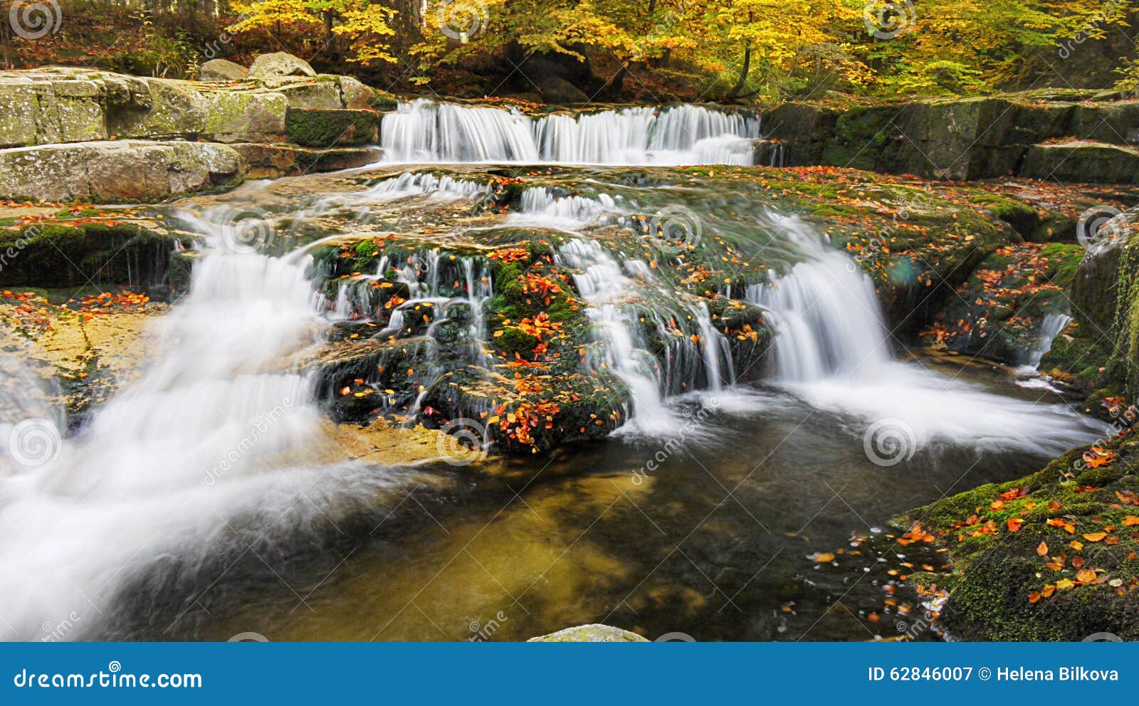 Waterfalls Autumn Wilderness Stock Image Image Of Forest Wilderness