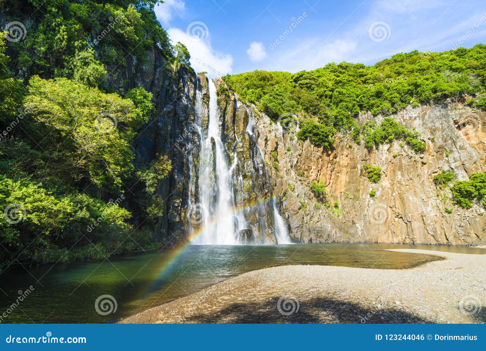the waterfalls of niagara cascade situated in north of la reunion island