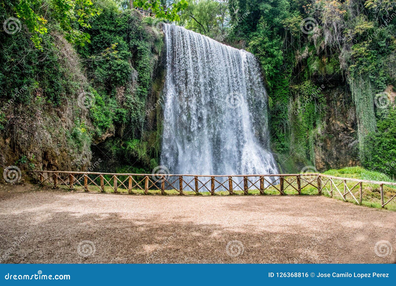 waterfalls in the rivers and nice forest