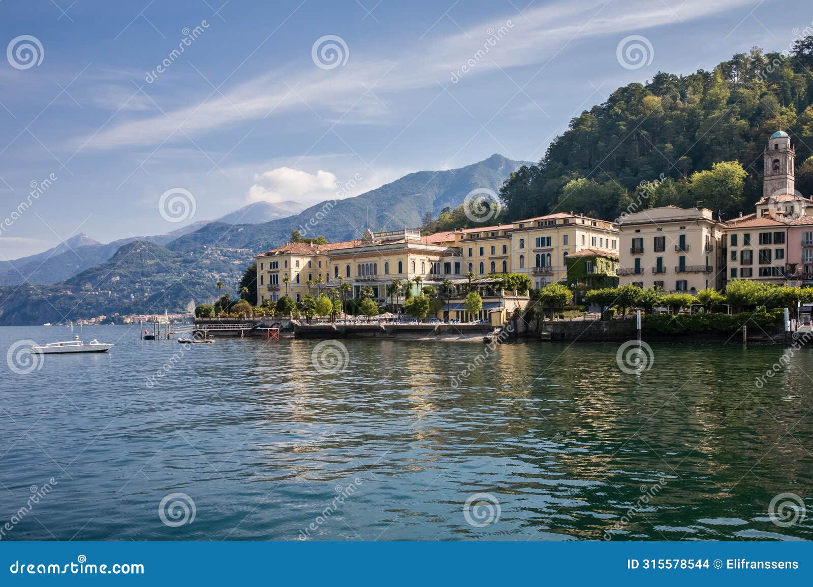 picturesque bellagio waterfront, como lake, italy