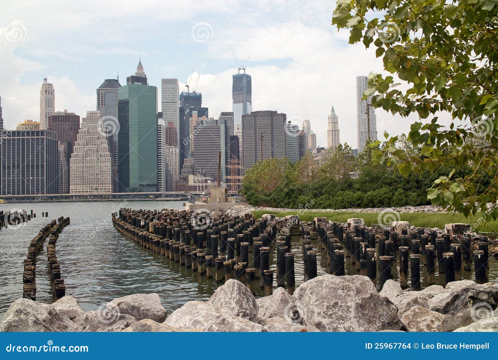 Waterfront at Brooklyn Bridge Park New York USA Stock Photo Image of