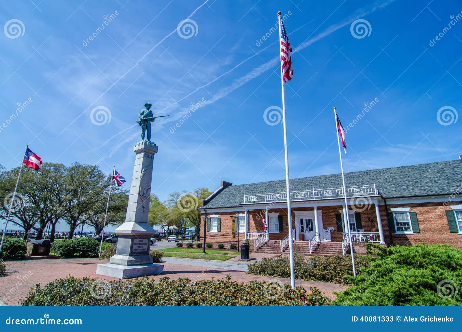 Waterfront Downtown of Edenton Stock Image Image of courthouse