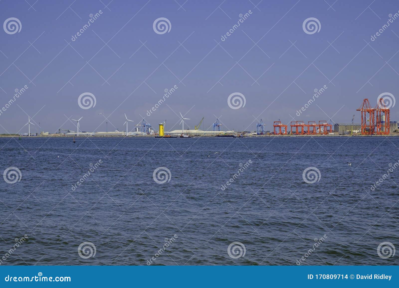 Waterfront at High Tide New Brighton UK Editorial Stock Image Image