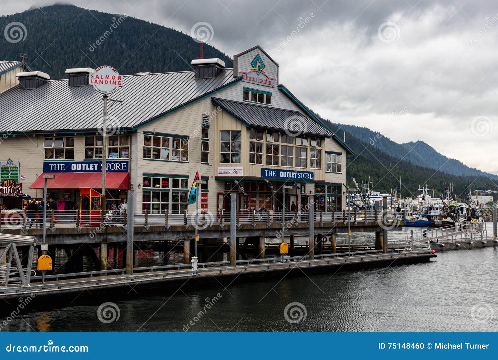 Waterfront in Ketchikan editorial image. Image of vacation 75148460