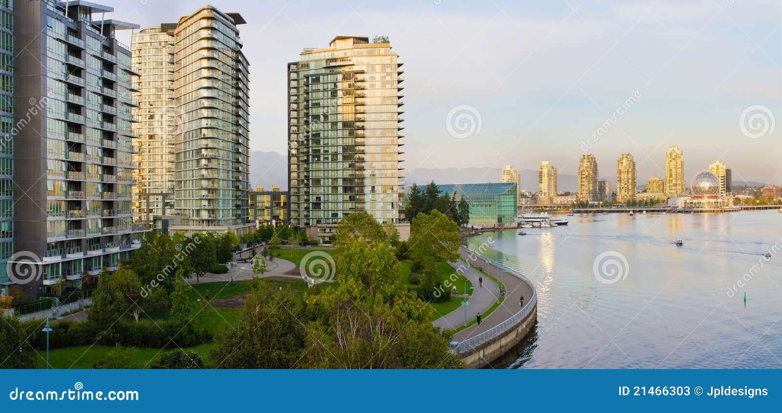 Waterfront Living in Vancouver BC Stock Image Image of columbia, parks 21466303