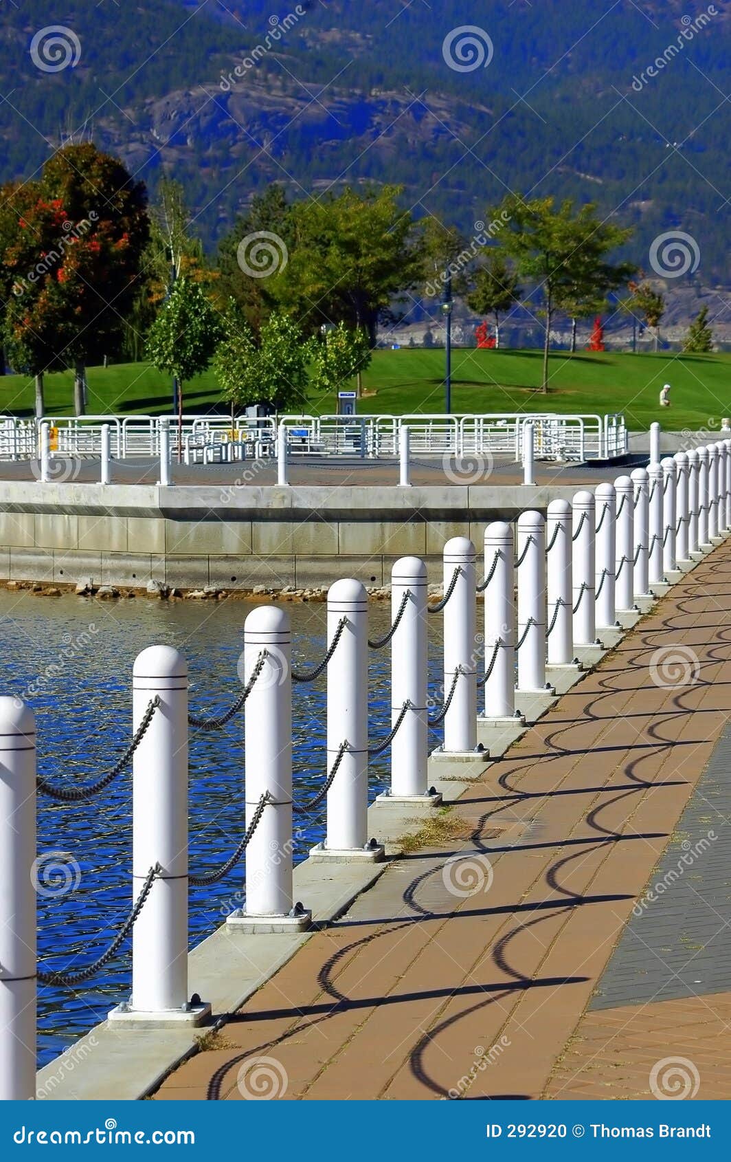 Kelowna Waterfront Park stock photo. Image of chains, shadow 292920
