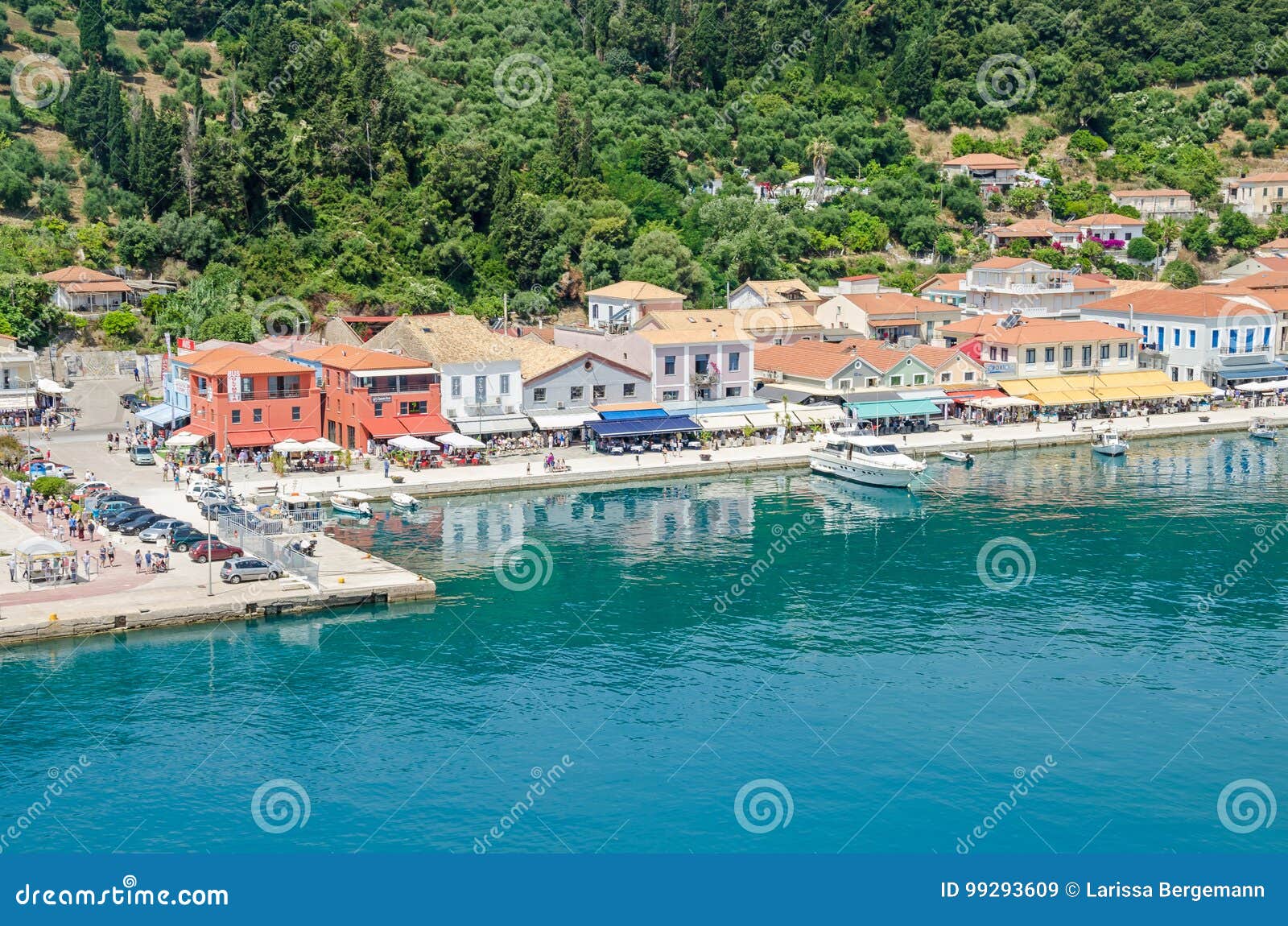 Waterfront and Promenade of Katakolo in Greece Editorial Stock Image ...