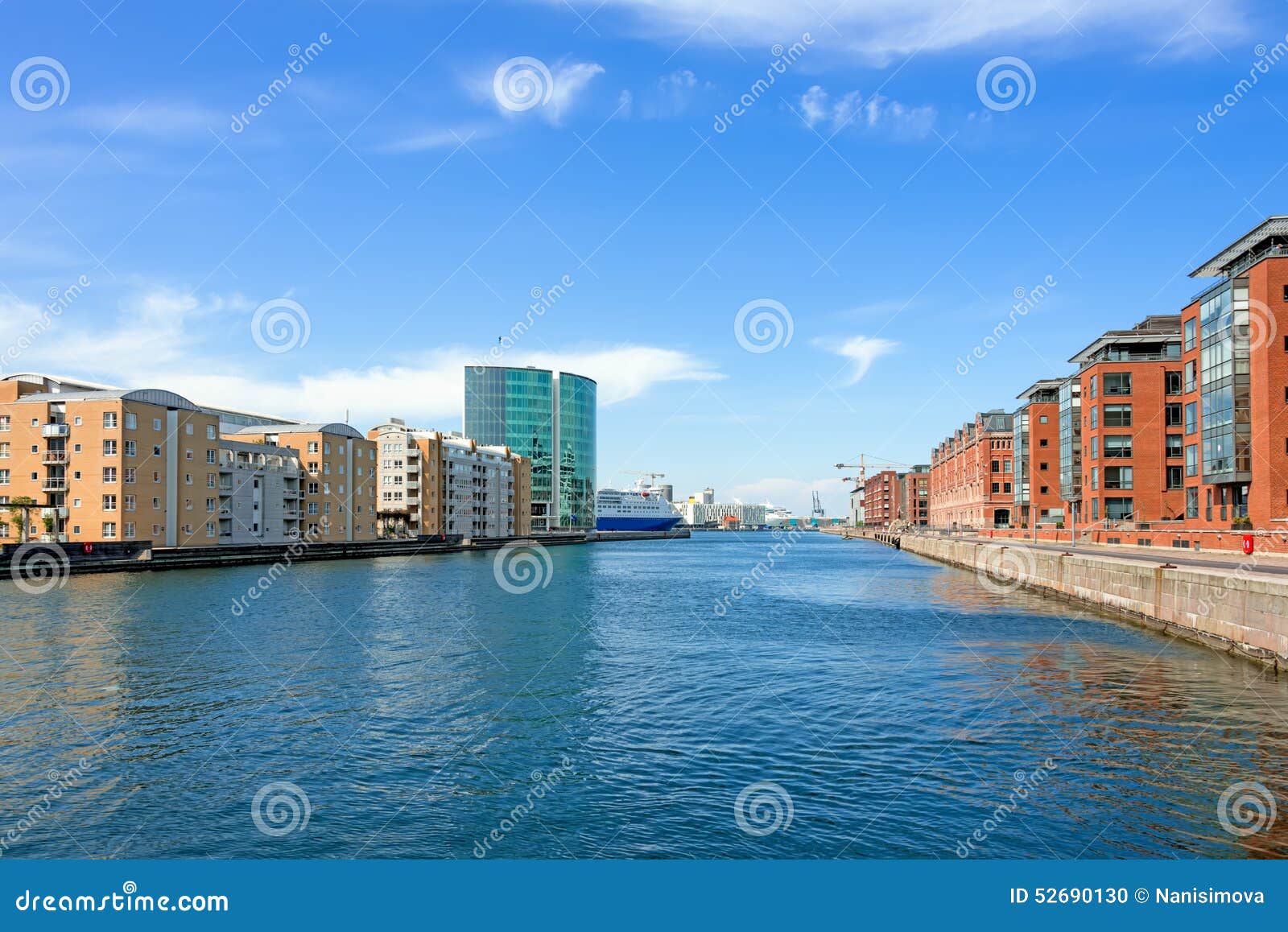 Waterfront property stock photo. Image of exterior, pier 52690130