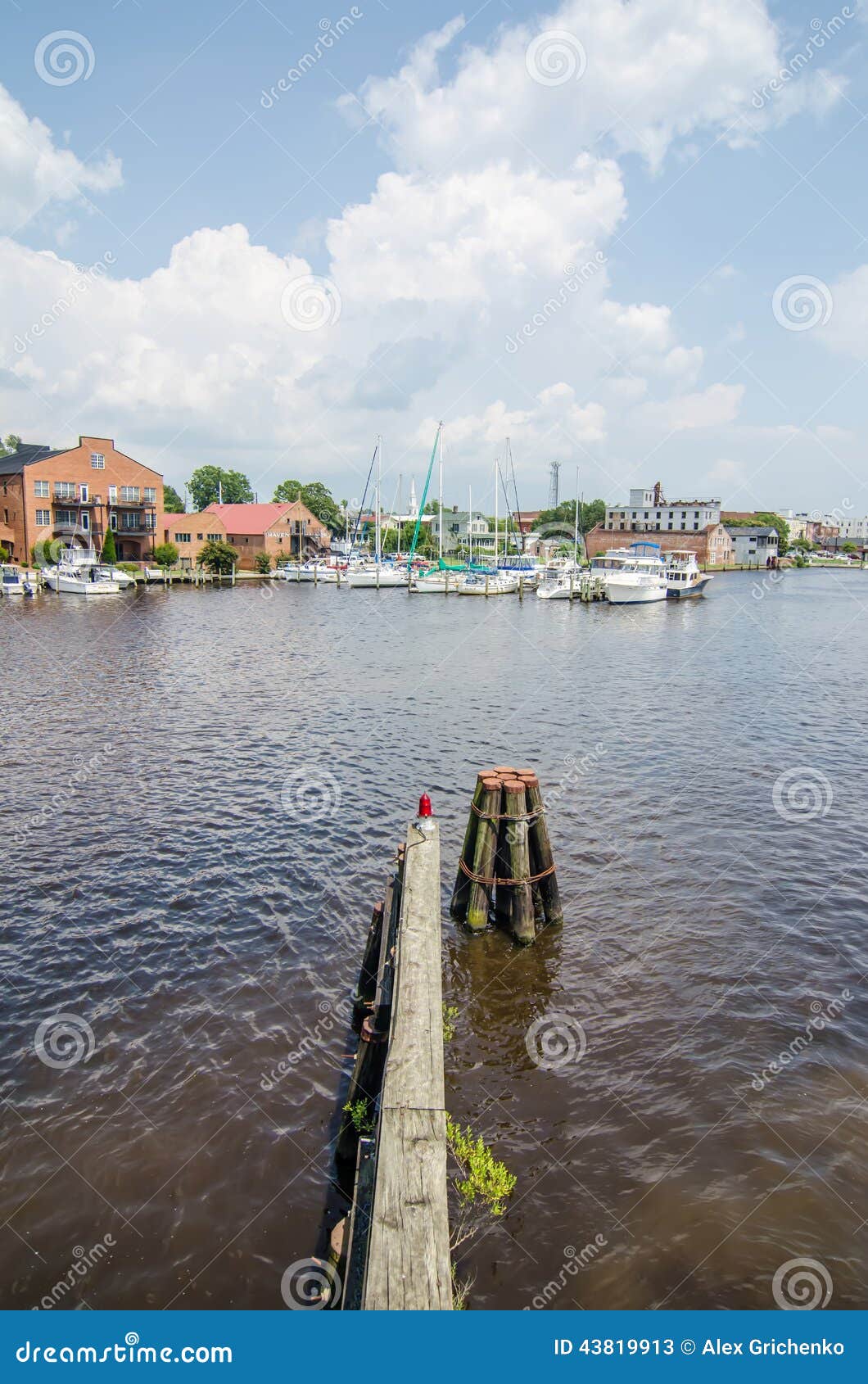 Waterfront Scenes in Washington North Carolina Stock Image Image of