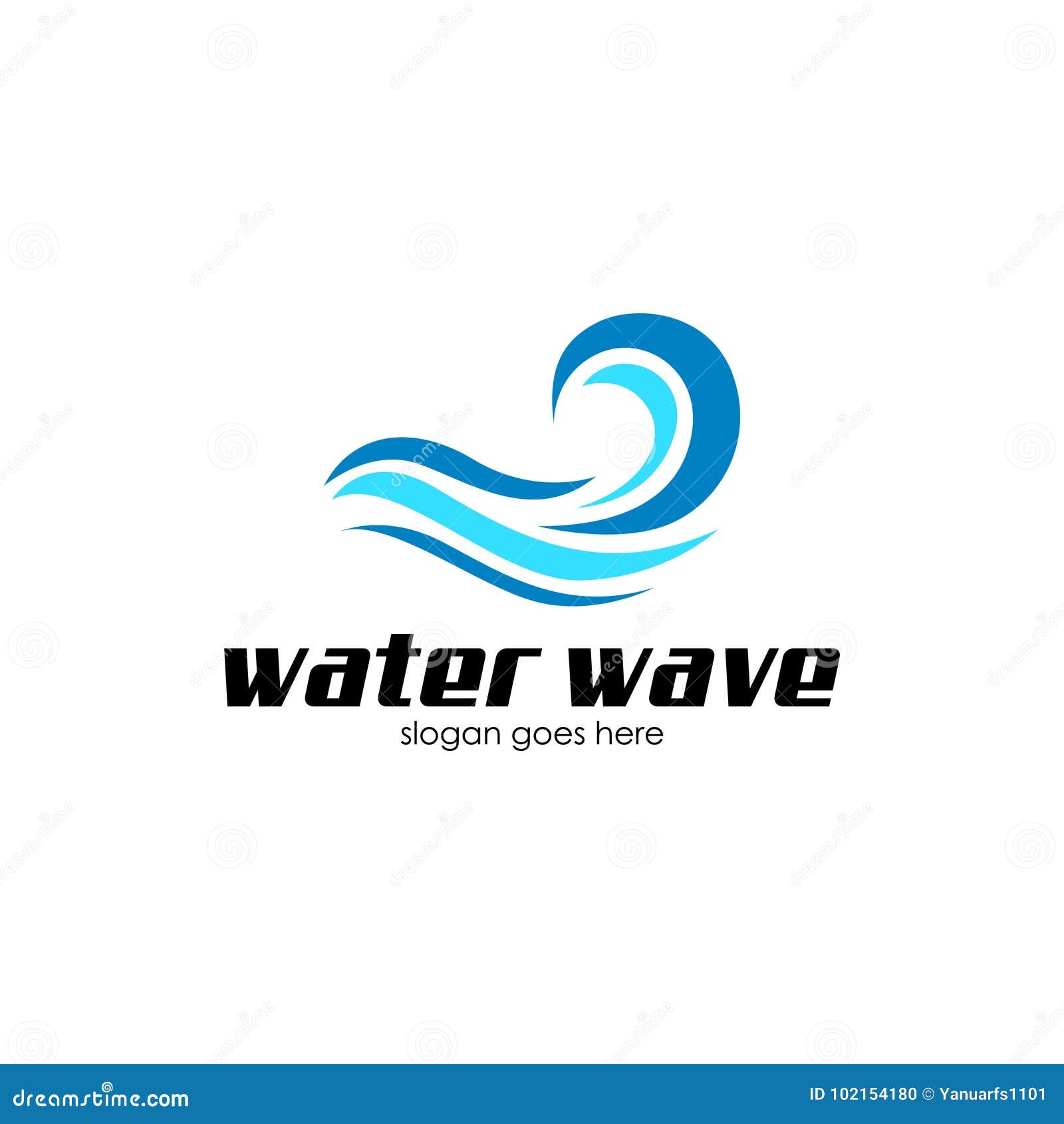 Watergolf Logo Vecto Art. Watergolf Logo Vector Art De reeks van het embleem Tenplate voor zaken