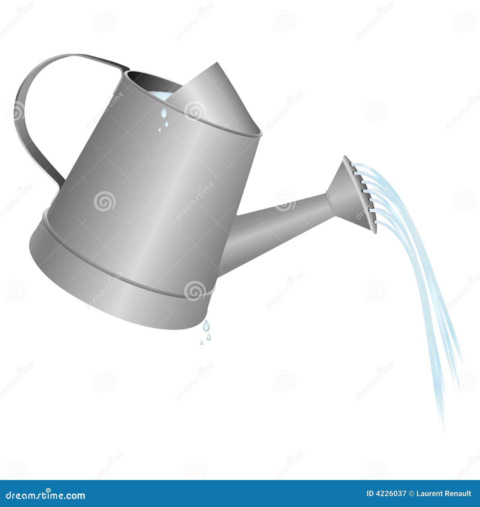 Watering can stock vector. Illustration of illustration 4226037