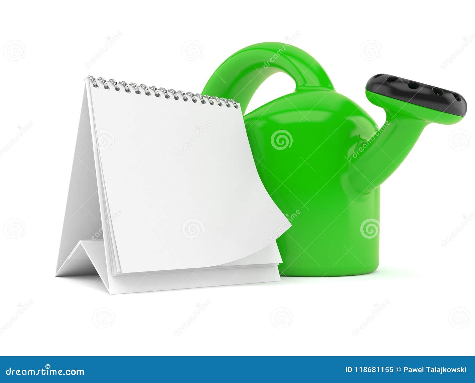 Download Watering Can With Blank Calendar Stock Illustration Illustration Of Watering Calendar 118681155