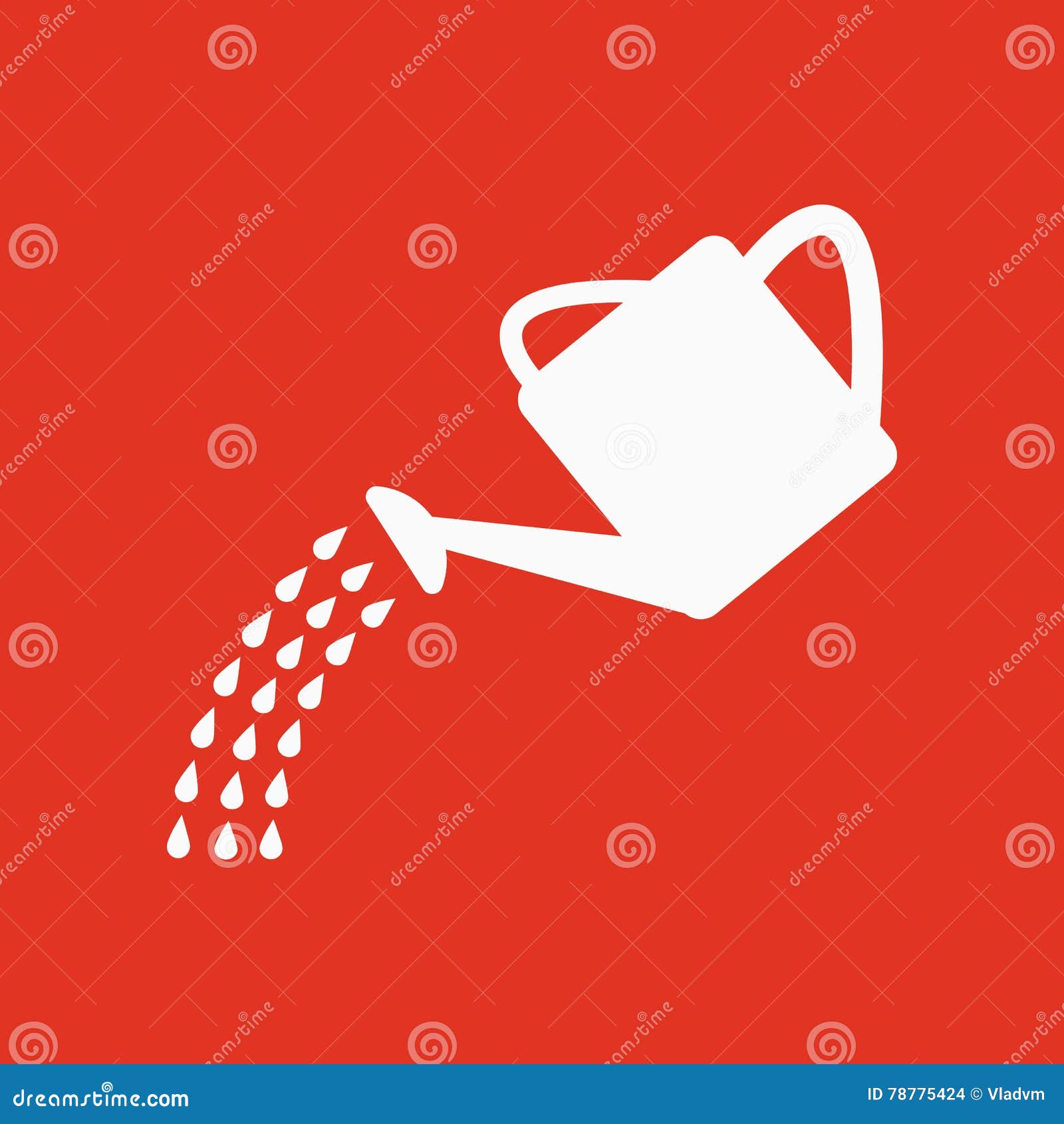 The Watering Can Icon. Irrigation Symbol Stock Vector Illustration of sign, garden 78775424