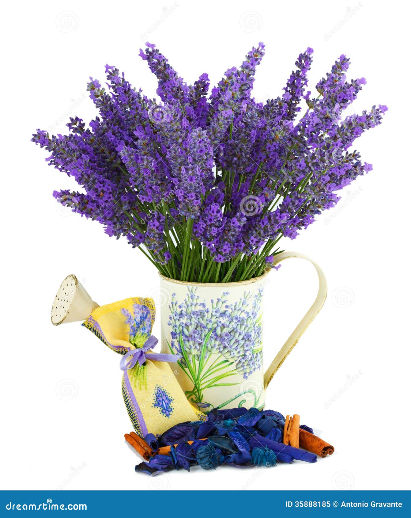 Watering Can with Lavender Sachet Stock Image Image of healing