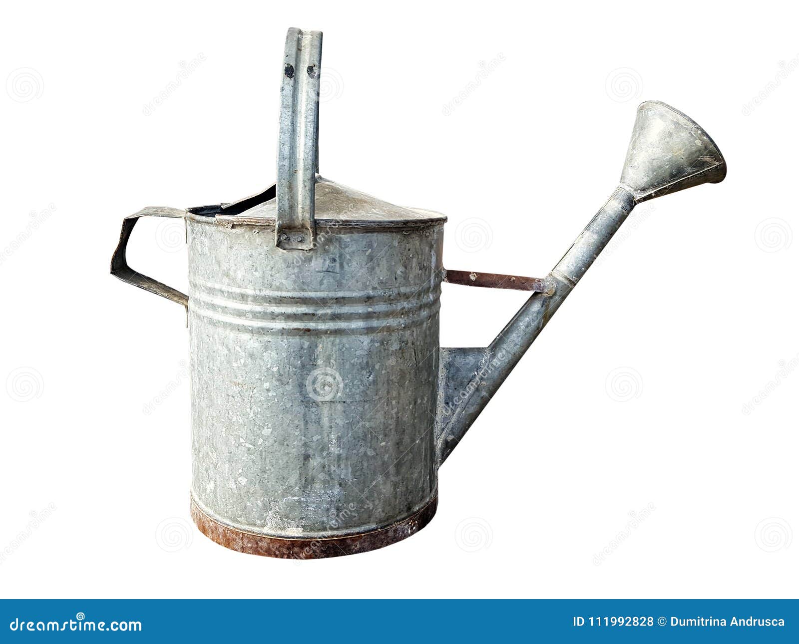 Watering can on white stock photo. Image of garden, isolated 111992828