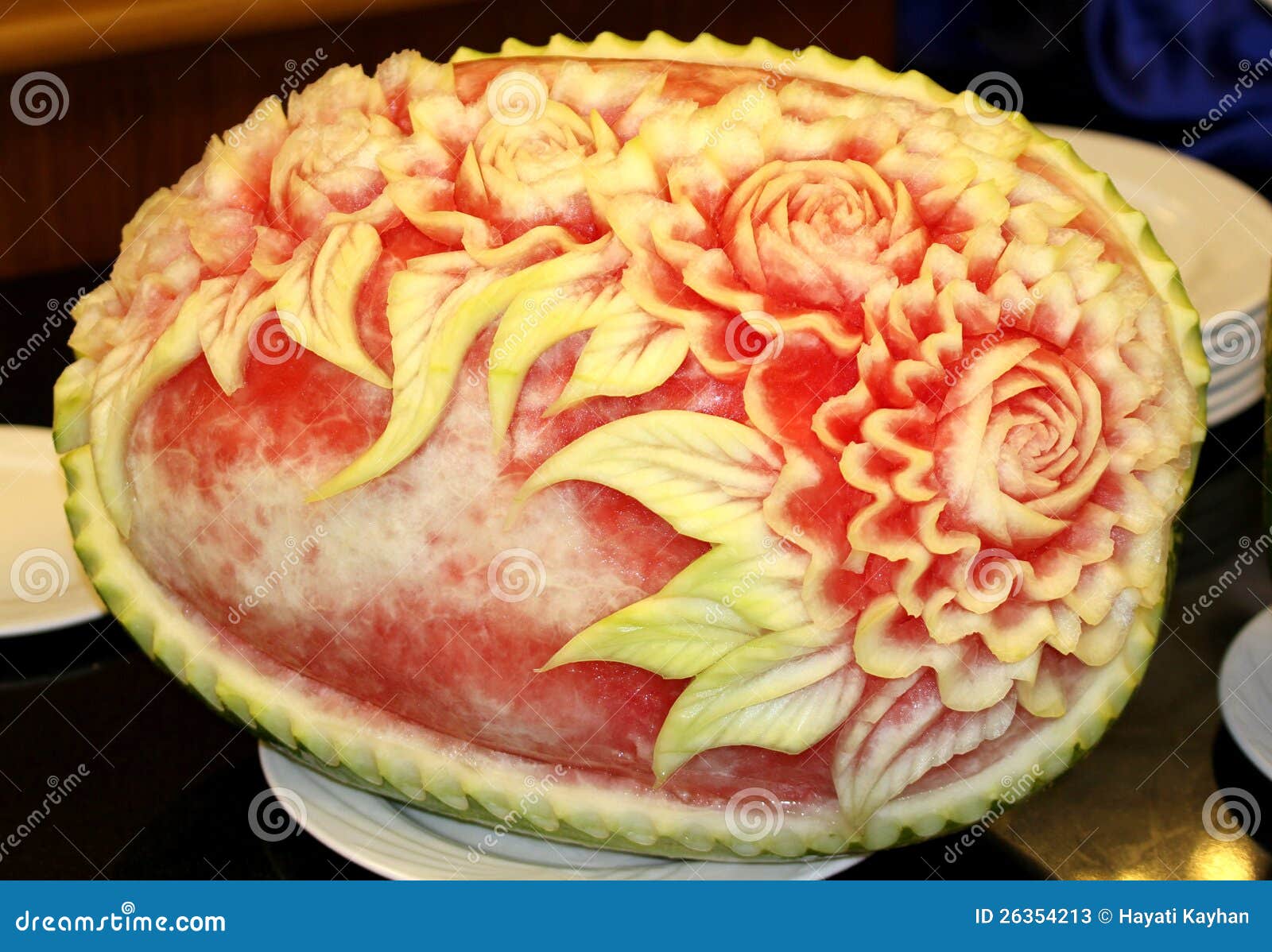 watermelon carving art
