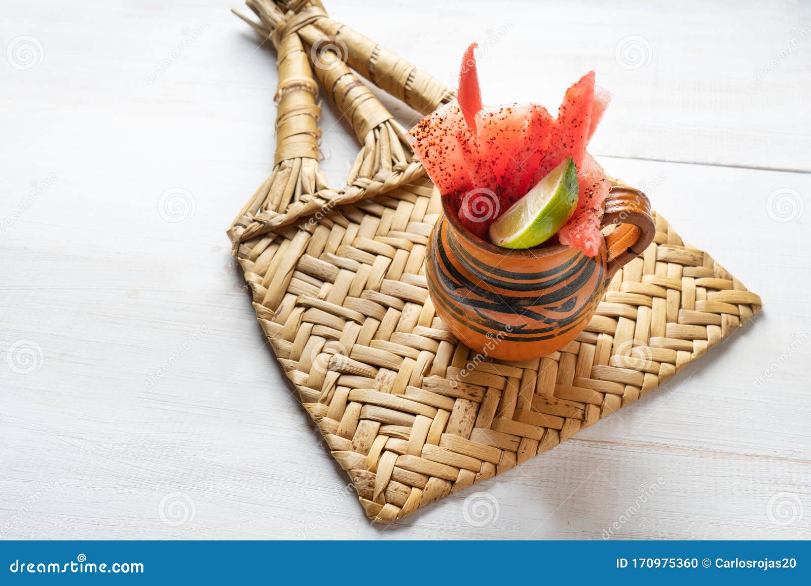 Watermelon with Chili Powder Stock Photo Image of traditional, powder