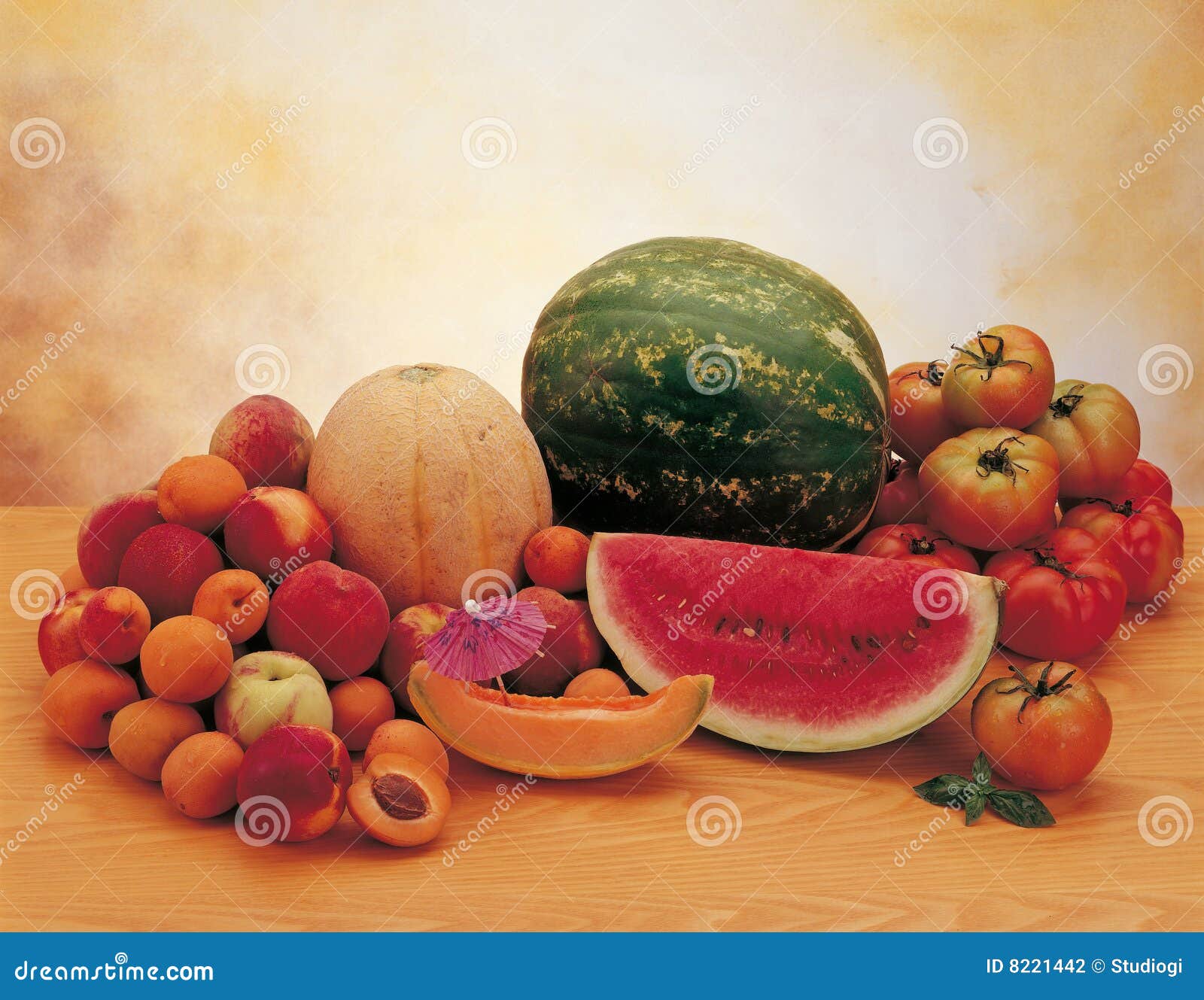 Watermelon with Fruit and Vegetables Stock Photo Image of apricot, vegetables 8221442
