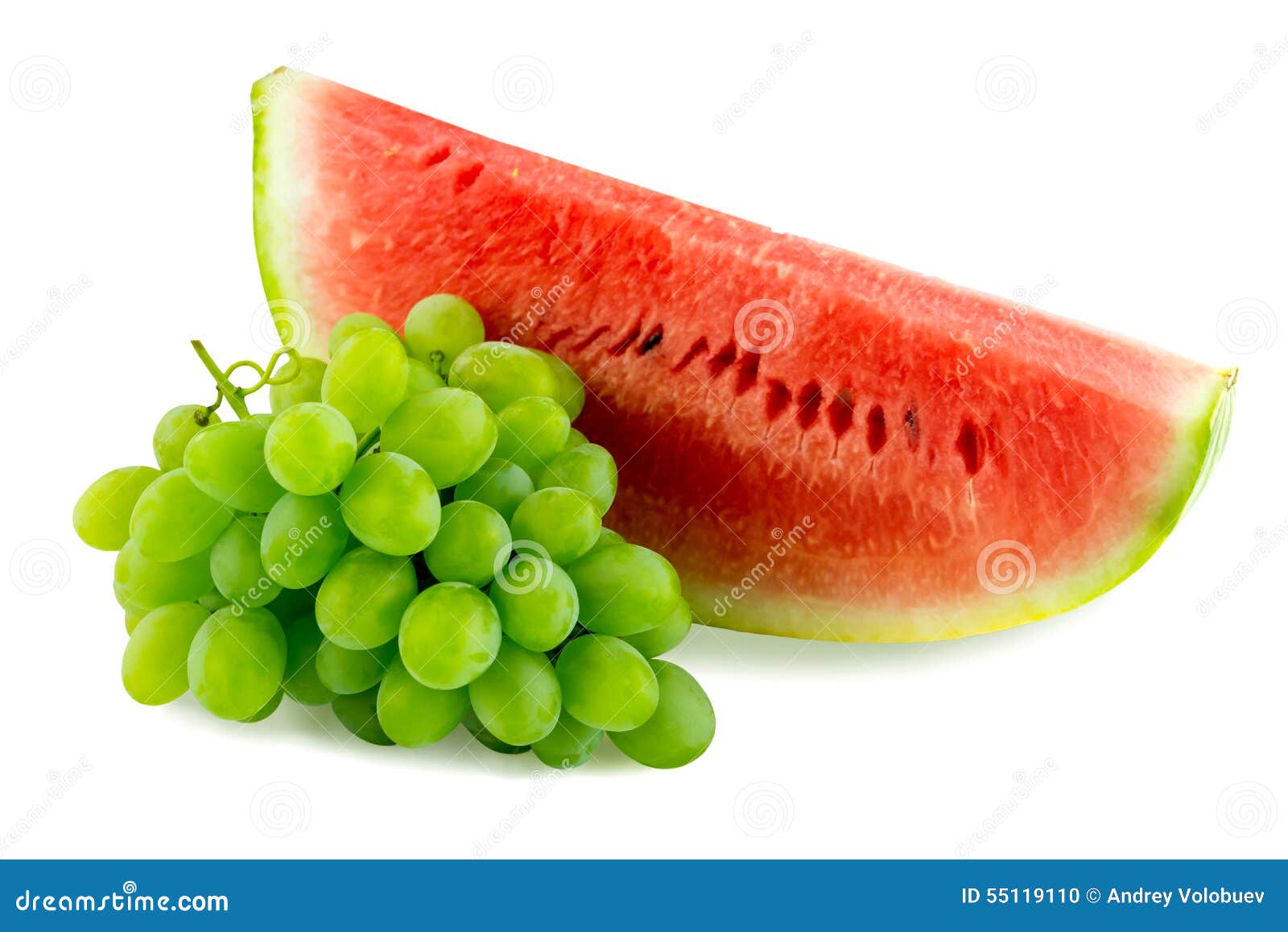 Watermelon and grapes stock photo. Image of fresh, dewy 55119110