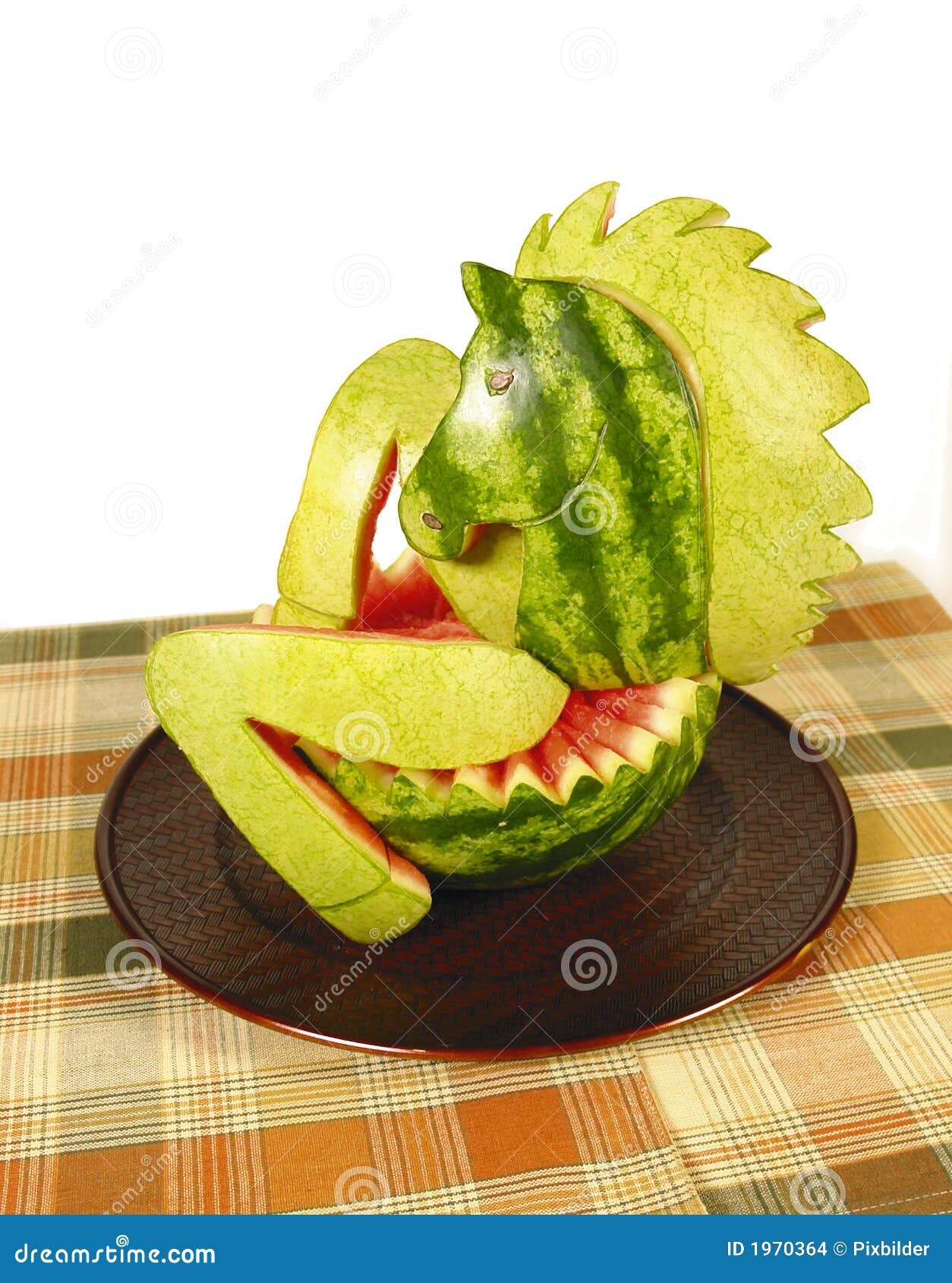 Watermelon horse stock photo. Image of decoration, gourmet 1970364