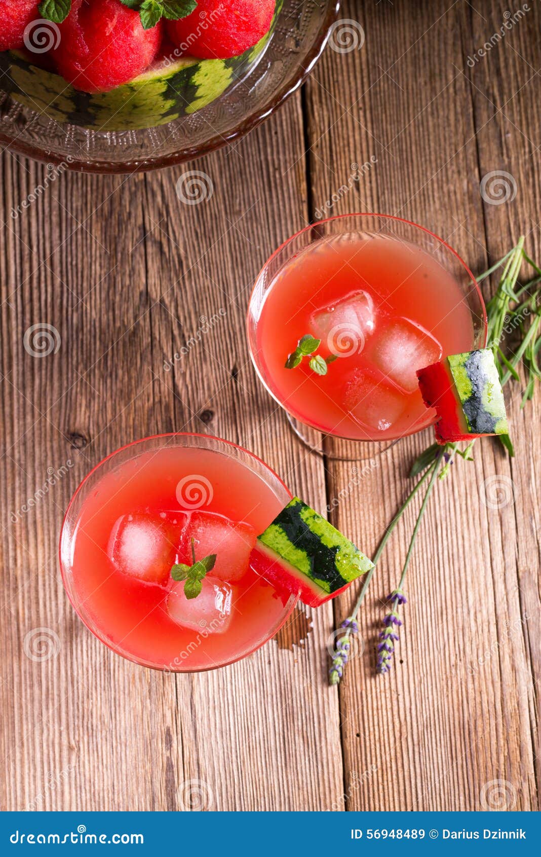 Watermelon juice with ice stock image. Image of cocktail 56948489