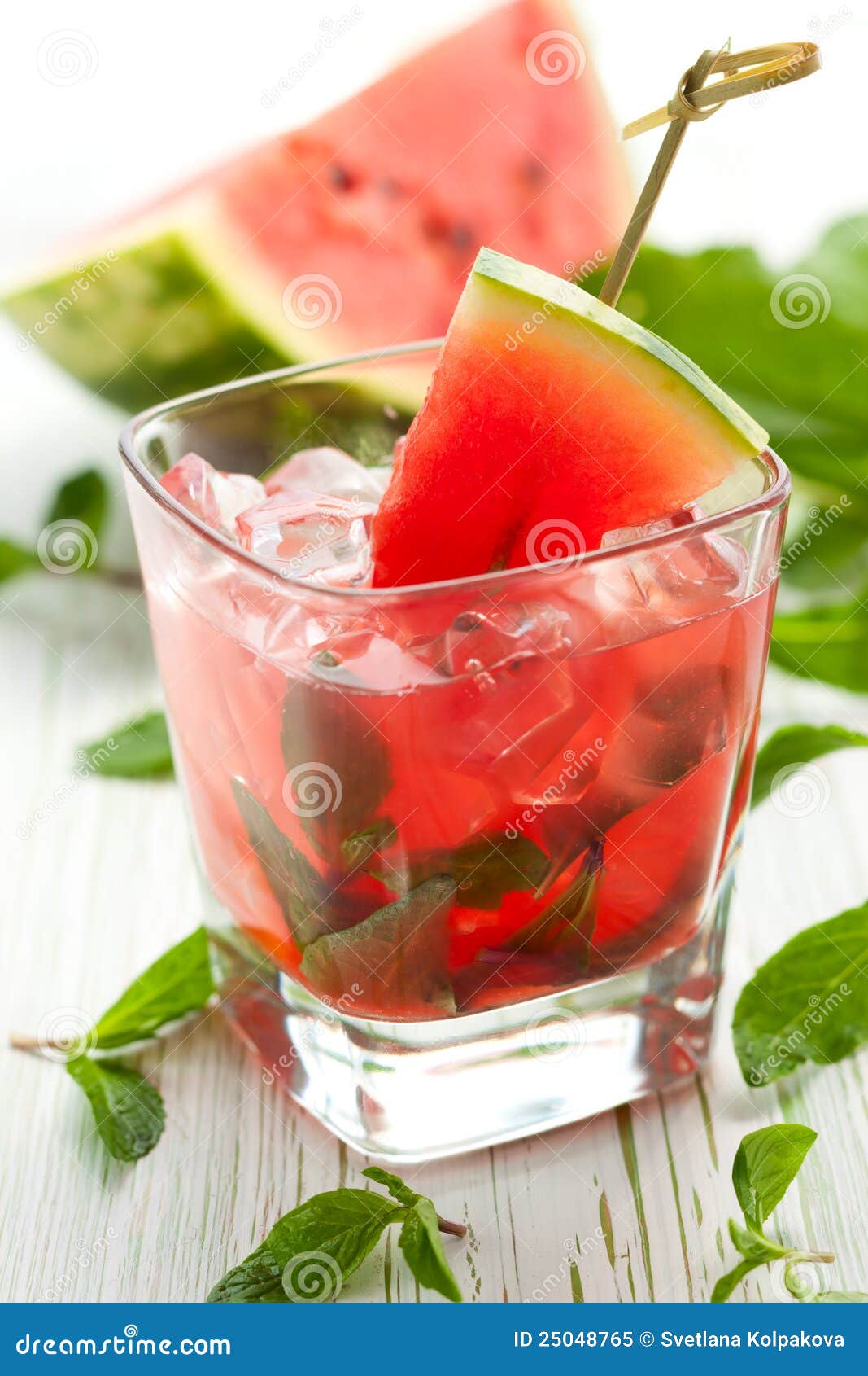 Watermelon Mojito stock image. Image of cool, slice, soda 25048765