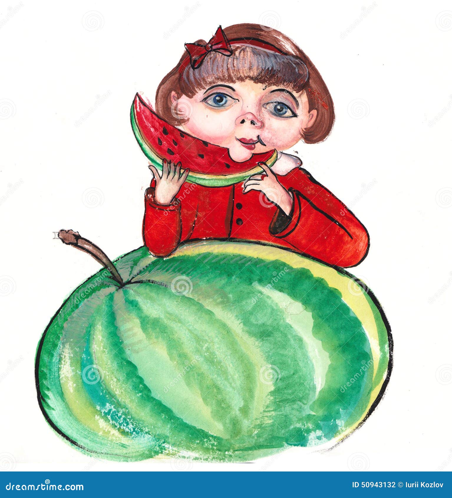 Watermelon stock illustration. Illustration of melon 50943132