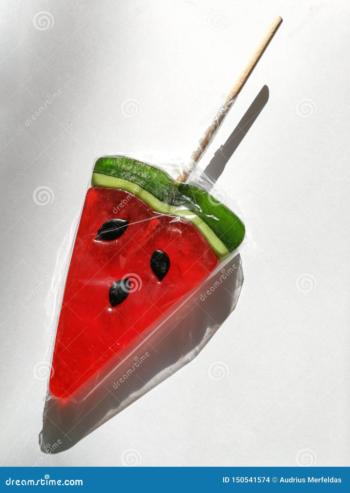 Watermelon Shape Lollipop Handmade from Caramel Stock Photo Image of