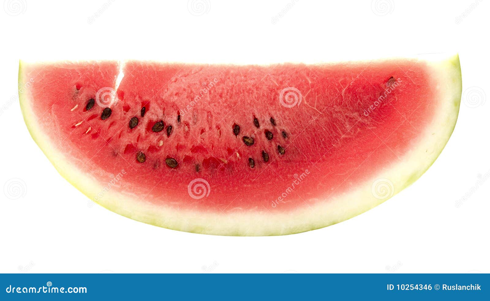 Watermelon slice. Ripe watermelon isolated on white