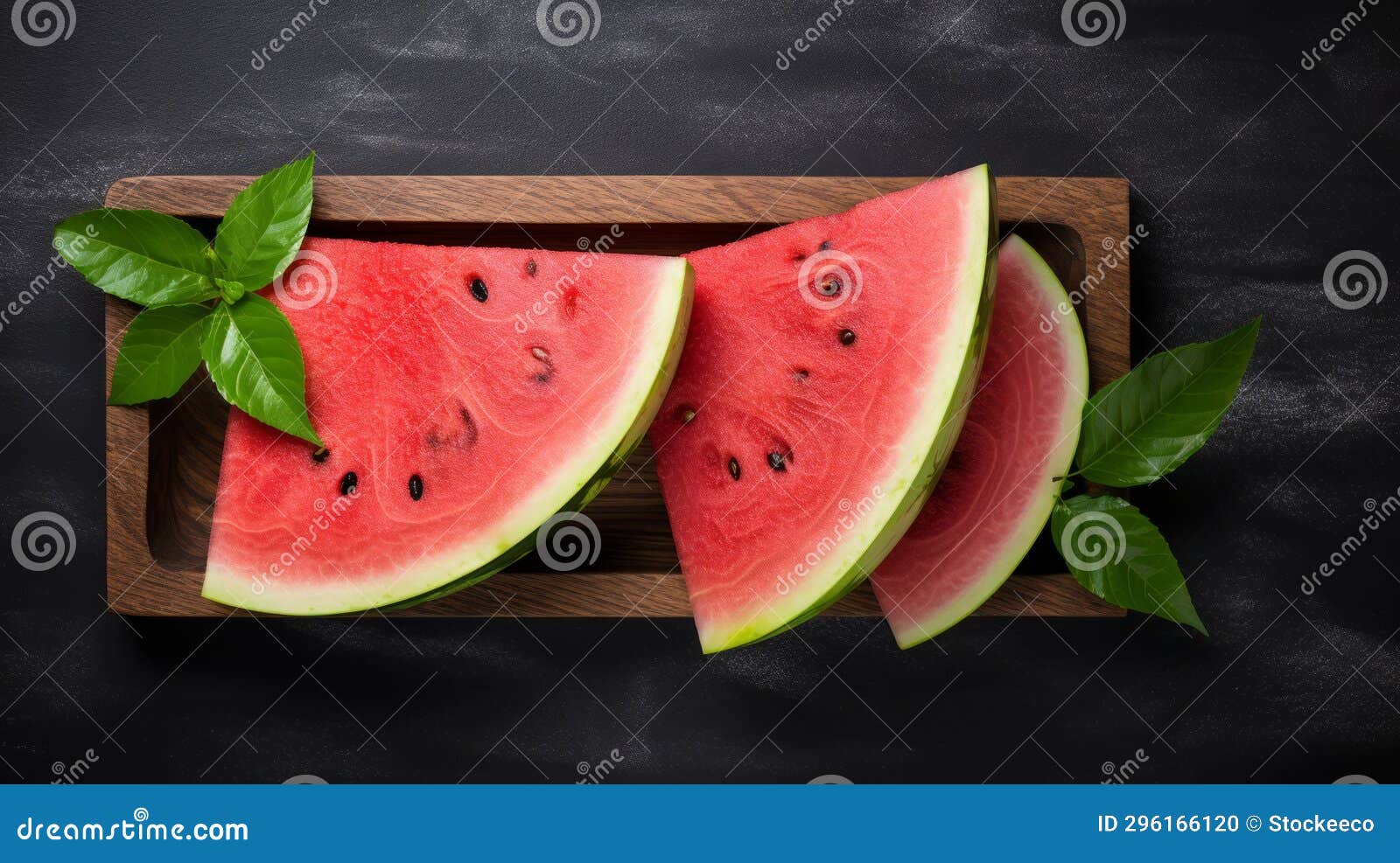 watermelon slices on tray: chalk style, rusticcore, 1970-present