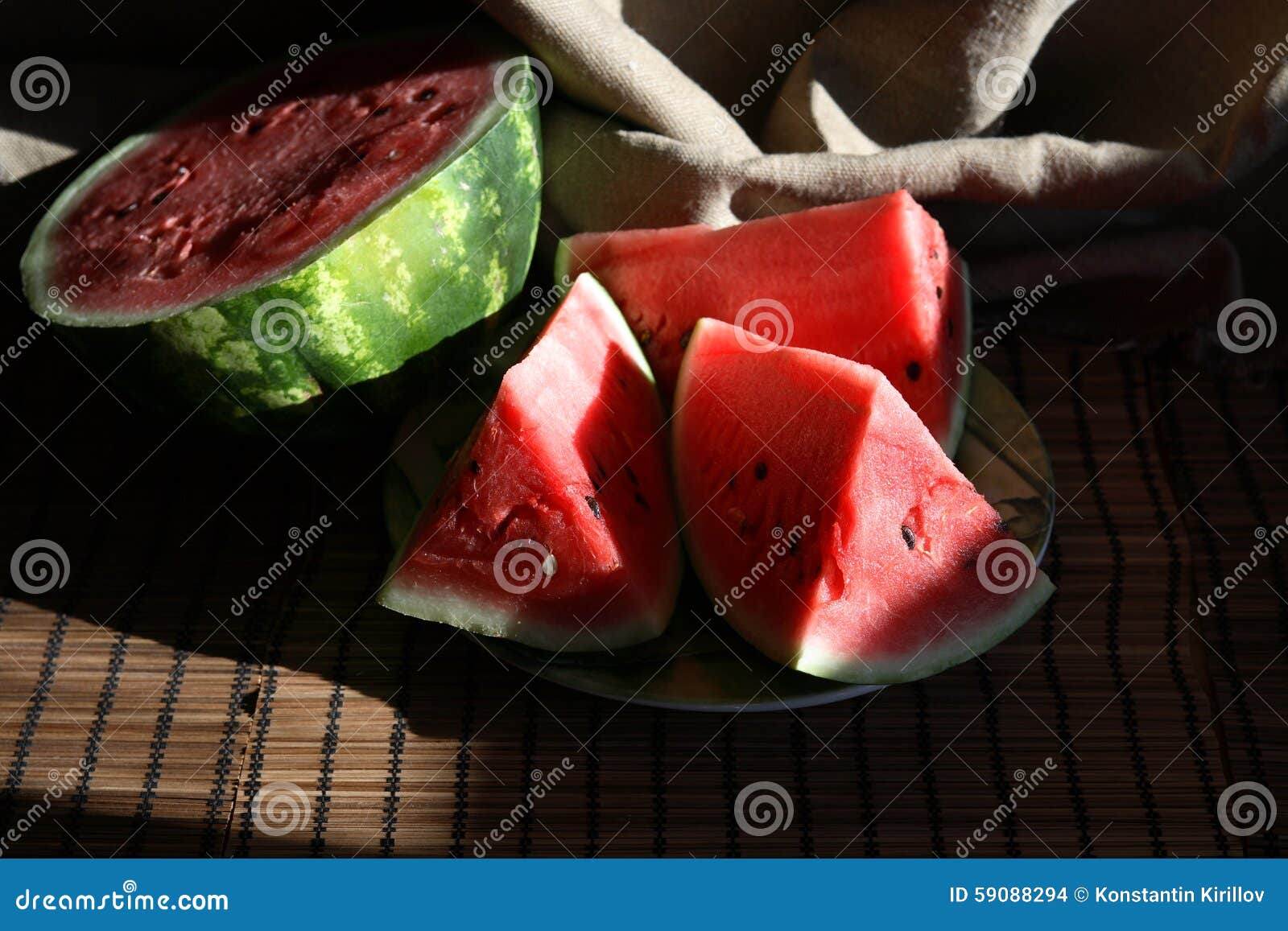 Watermelon Under Sunlight stock photo. Image of food 59088294