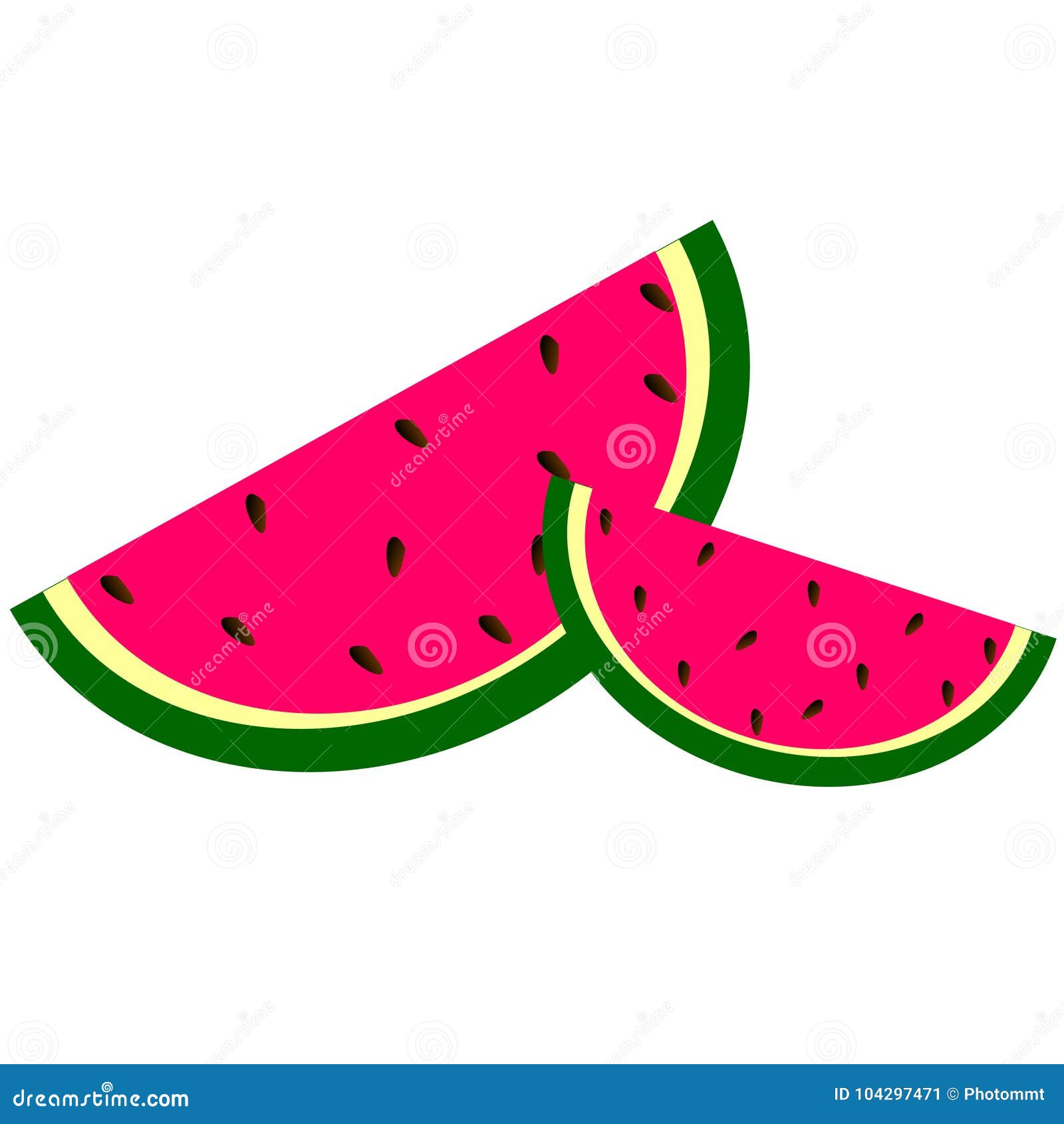 Watermelon vector pink stock vector. Illustration of freak 104297471