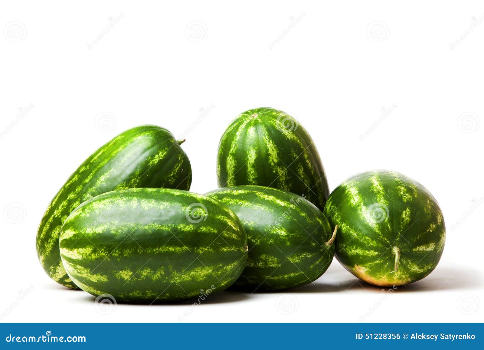 Watermelons. Group of Sweet Watermelon Isolated on Stock Photo Image