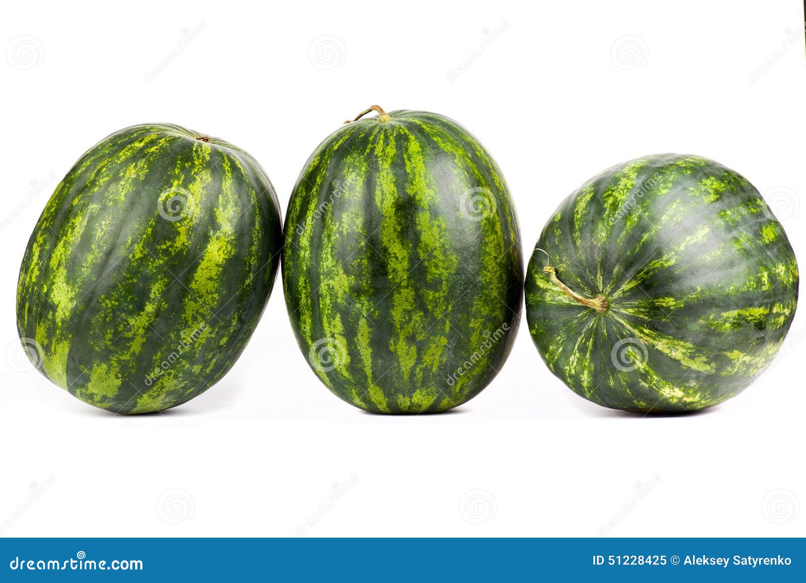 Watermelons. Group of Sweet Watermelon Isolated on Stock Image Image