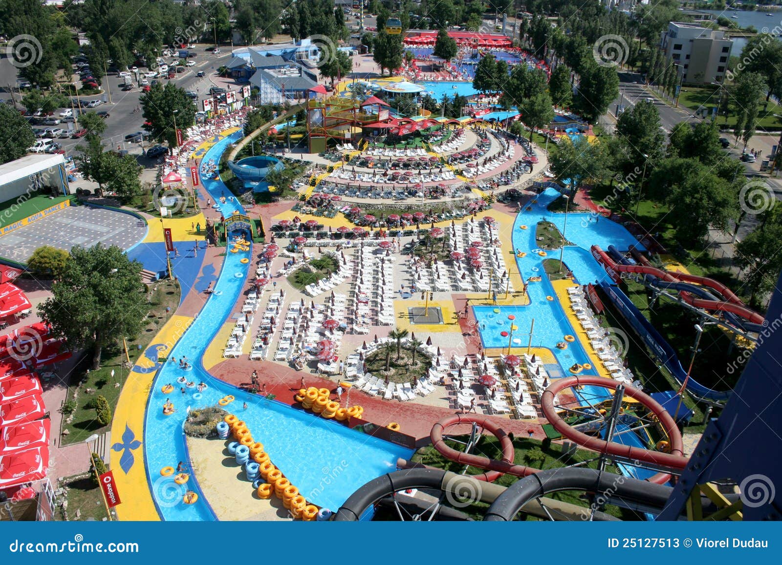 Waterpark editorial stock photo. Image of tubes, romania - 25127513