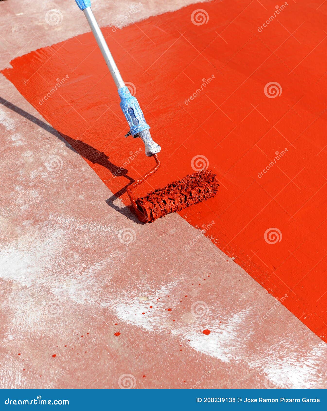 Waterproofing the House Terrace with Red Rubber Waterproof Coating