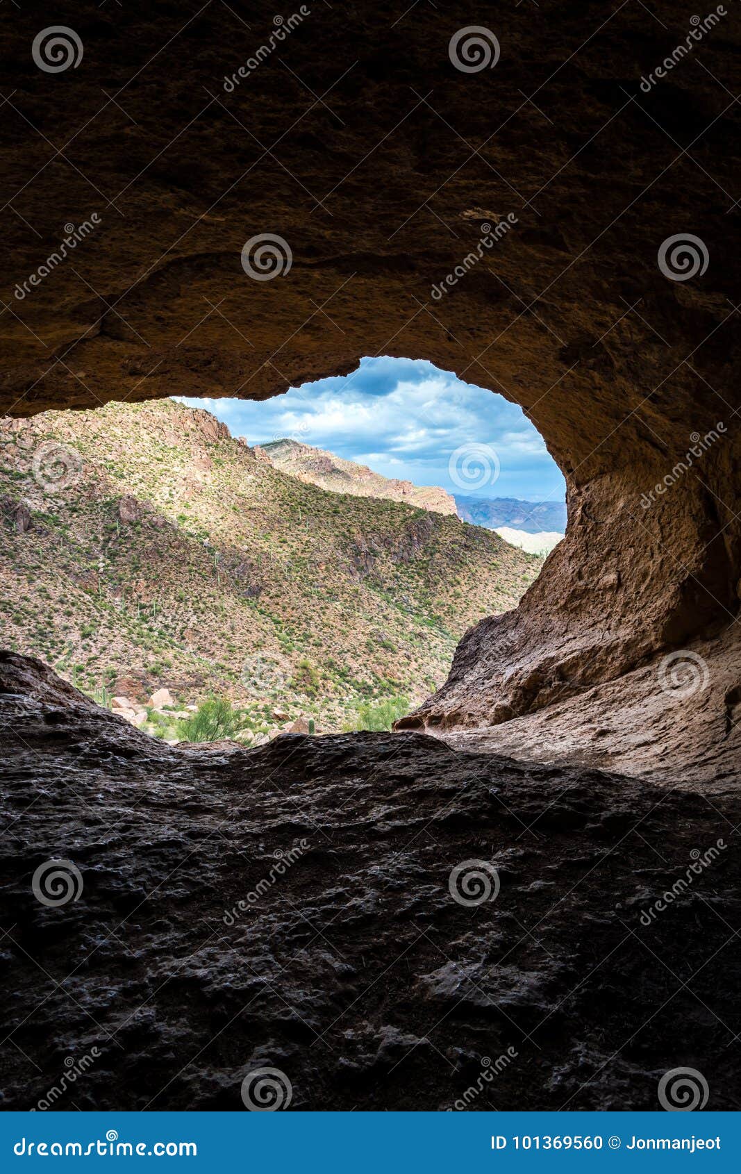 Wave Cave in Superstition Mountains Stock Photo Image of hiking