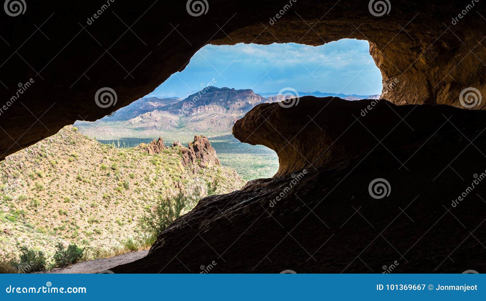 Wave Cave in Superstition Mountains Stock Image Image of mountains